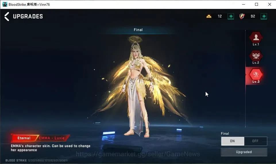 Blood Strike Accounts ASIA|EVO UMP45-Forsaken Lv6|2 ETERNAL[EMMA-Luxie M image 8