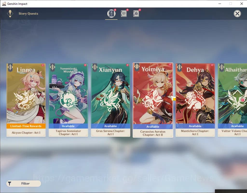 Genshin Impact Accounts ASIA|AR 53|3 Limited+4(*5Wep)|Emilie+Sign,Linnea,Y image 12