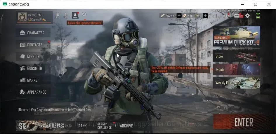 Arena Breakout Accounts MOBILE Lv30|SV 35M|CV 24M| Armored Ring M3 | AK12 image 1