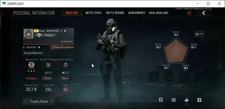 Arena Breakout Accounts MOBILE Lv30|SV 35M|CV 24M| Armored Ring M3 | AK12 image 2