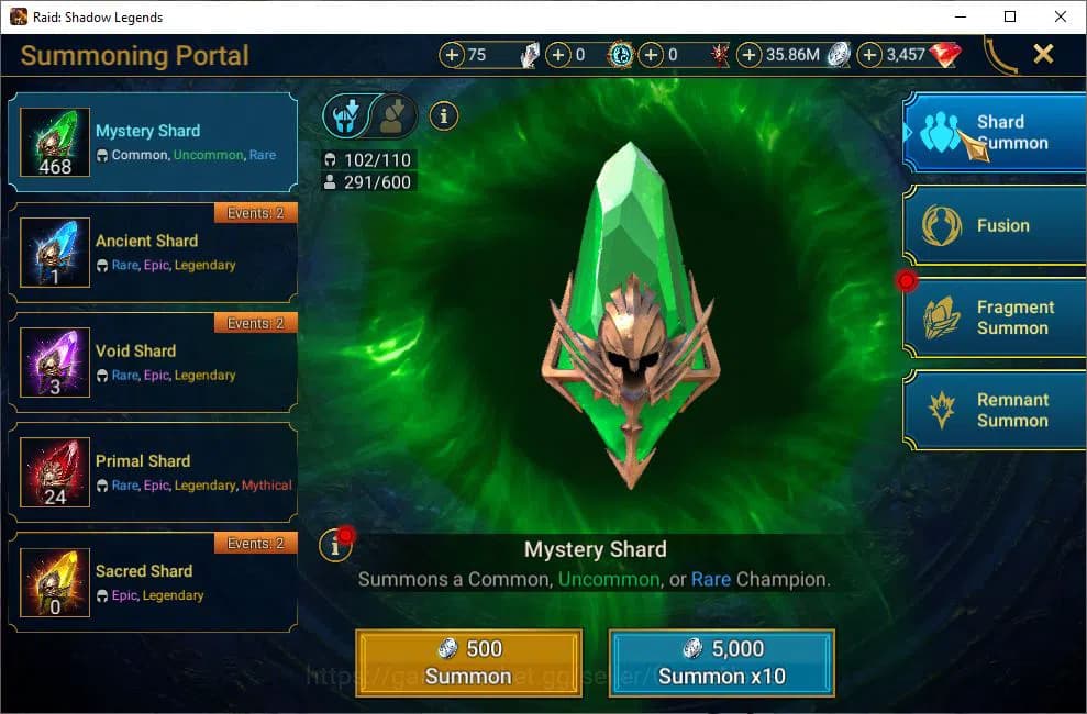 Raid: Shadow Legends Accounts Lv18 564K Power|3,4K Gems|16 Legendary(Ninja,Wukon image 16