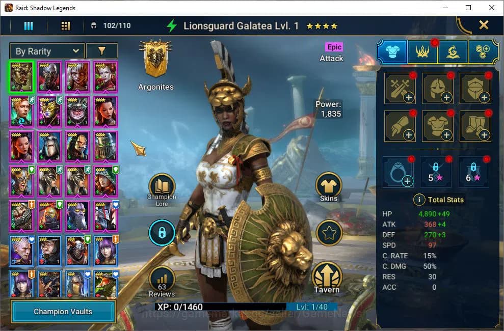 Raid: Shadow Legends Accounts Lv18 564K Power|3,4K Gems|16 Legendary(Ninja,Wukon image 5