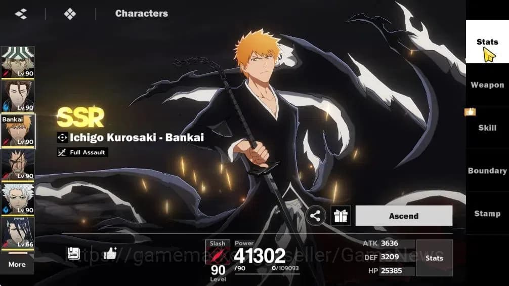 BLEACH: Soul Resonance Accounts NuverseSEA|LV 69|9 SSR [(AizenB1+SignG2,KisukeB2+S image 10