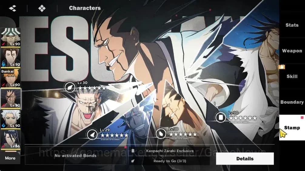 BLEACH: Soul Resonance Accounts NuverseSEA|LV 69|9 SSR [(AizenB1+SignG2,KisukeB2+S image 14