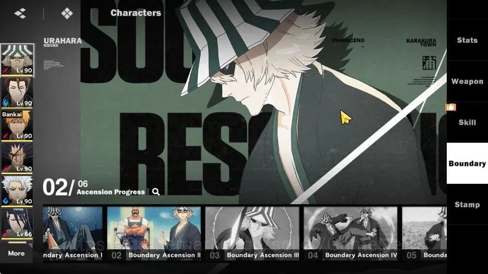 BLEACH: Soul Resonance Accounts NuverseSEA|LV 69|9 SSR [(AizenB1+SignG2,KisukeB2+S image 4