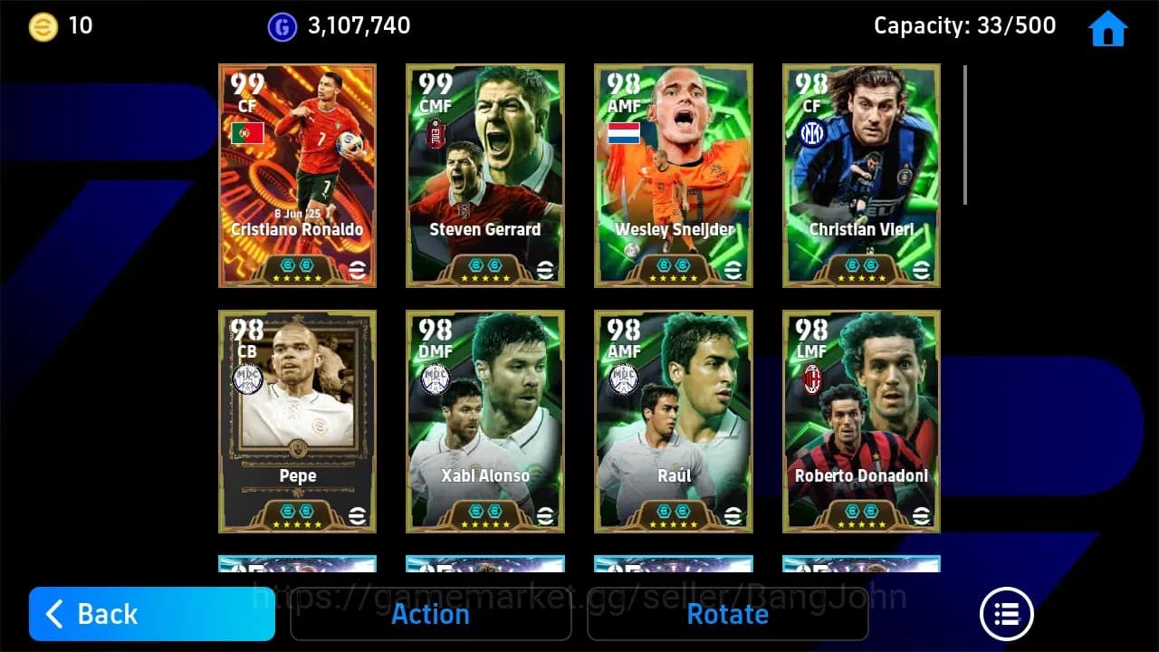 eFootball Accounts ANDROID|PW 3211|CR Ronaldo BT,CR Vieri Epic,Wesley image 5