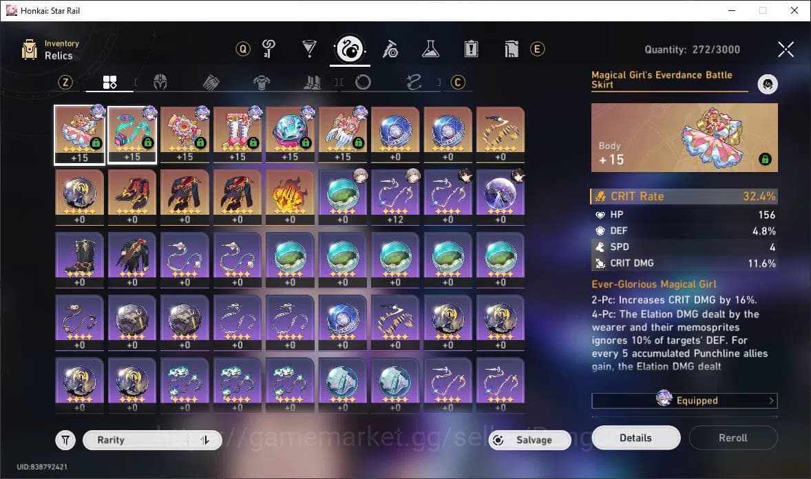 Honkai Star Rail Accounts ASIA TL30 3 Limit: Silver Wolf+Sign DanHeng PT Spa image 10