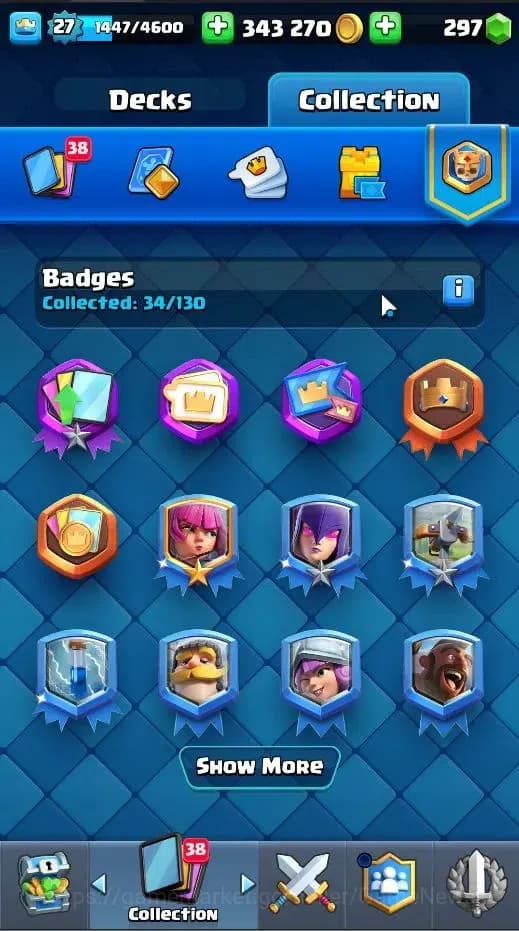 Clash Royale Accounts Lv 27|Trophy 6714|KTL 10|LimitedSkin|Card 105|1Her image 11