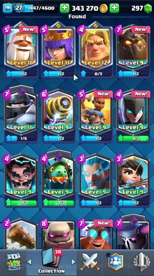 Clash Royale Accounts Lv 27|Trophy 6714|KTL 10|LimitedSkin|Card 105|1Her image 13
