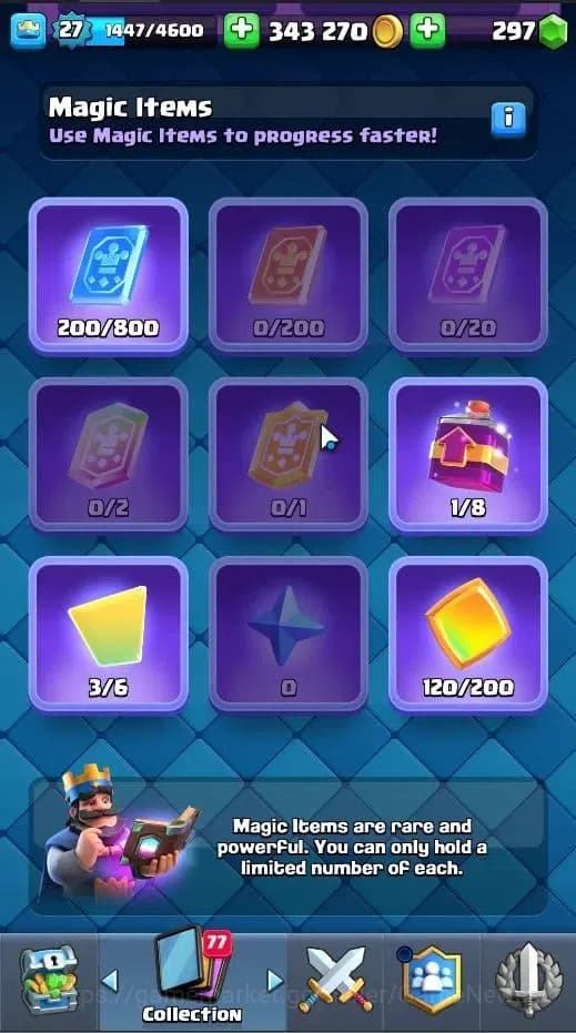 Clash Royale Accounts Lv 27|Trophy 6714|KTL 10|LimitedSkin|Card 105|1Her image 7