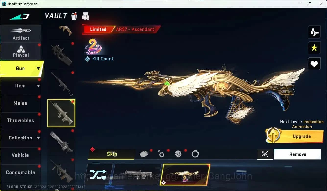 Blood Strike Accounts ASIA|MELE=KATAR-CLAW|COLLAB=QBZ95,KAR98K,AK47|ULTR image 12