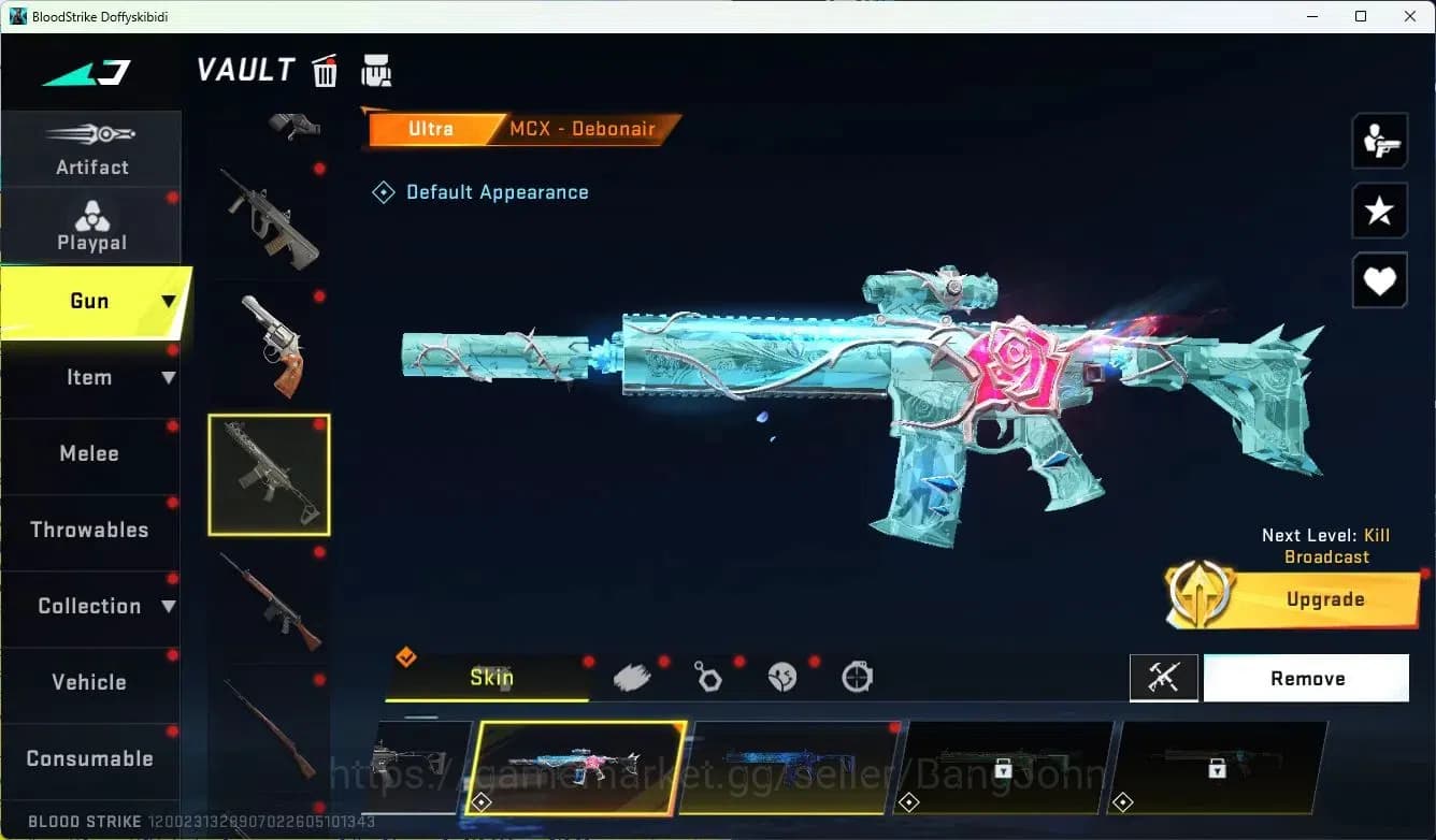Blood Strike Accounts ASIA|MELE=KATAR-CLAW|COLLAB=QBZ95,KAR98K,AK47|ULTR image 13