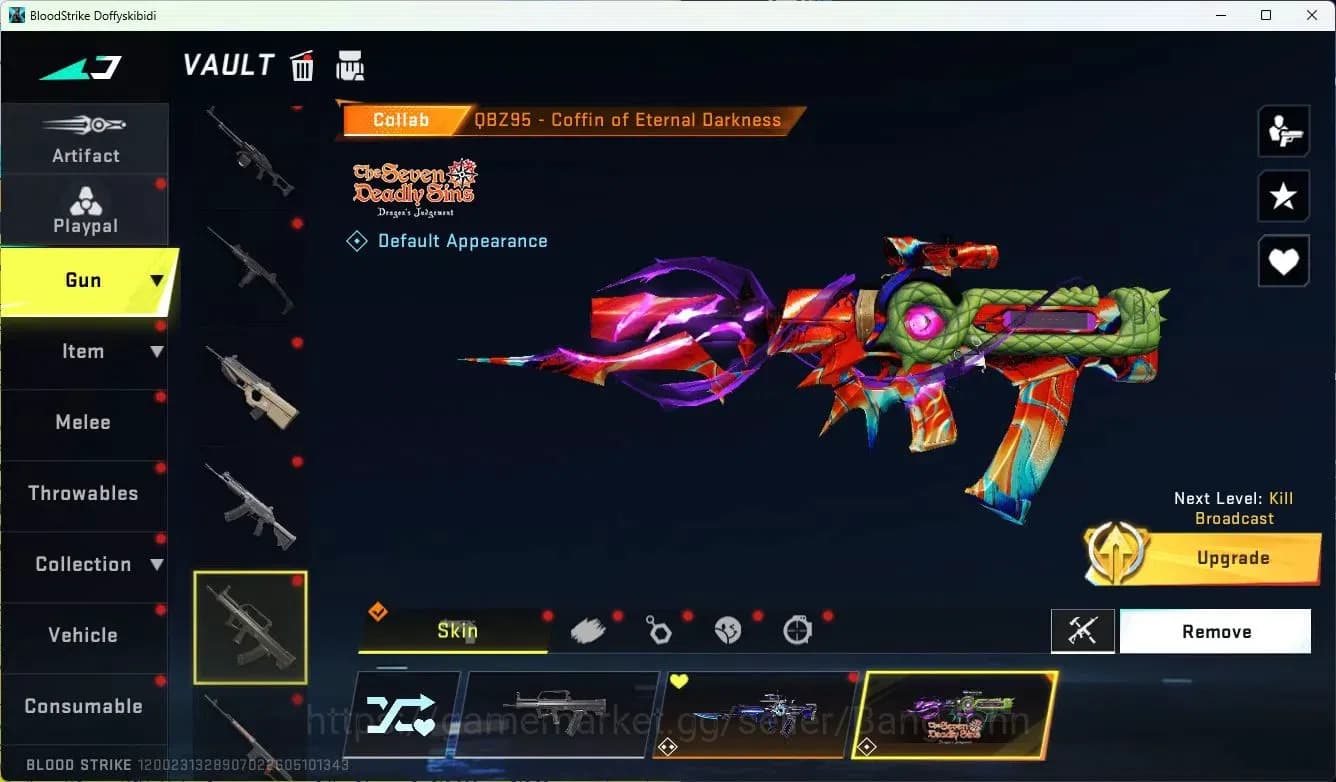 Blood Strike Accounts ASIA|MELE=KATAR-CLAW|COLLAB=QBZ95,KAR98K,AK47|ULTR image 15