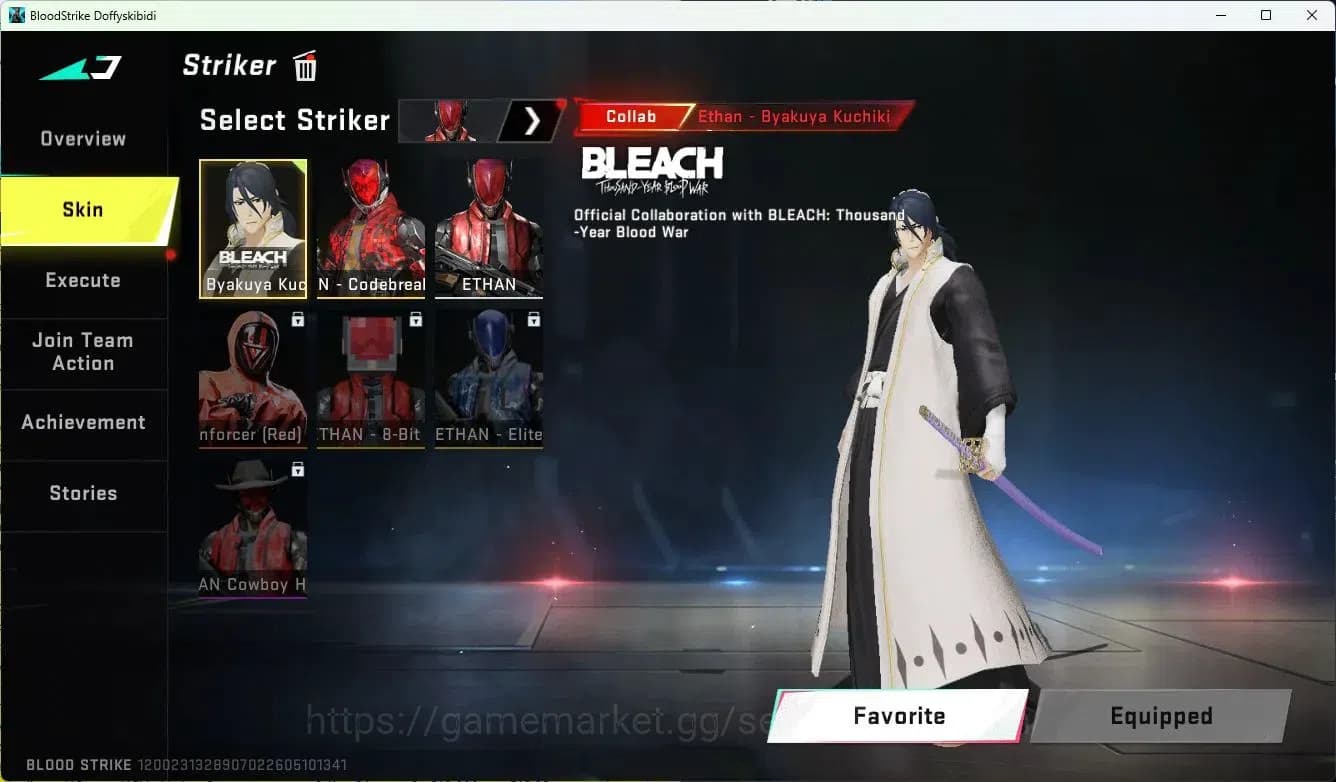 Blood Strike Accounts ASIA|MELE=KATAR-CLAW|COLLAB=QBZ95,KAR98K,AK47|ULTR image 4