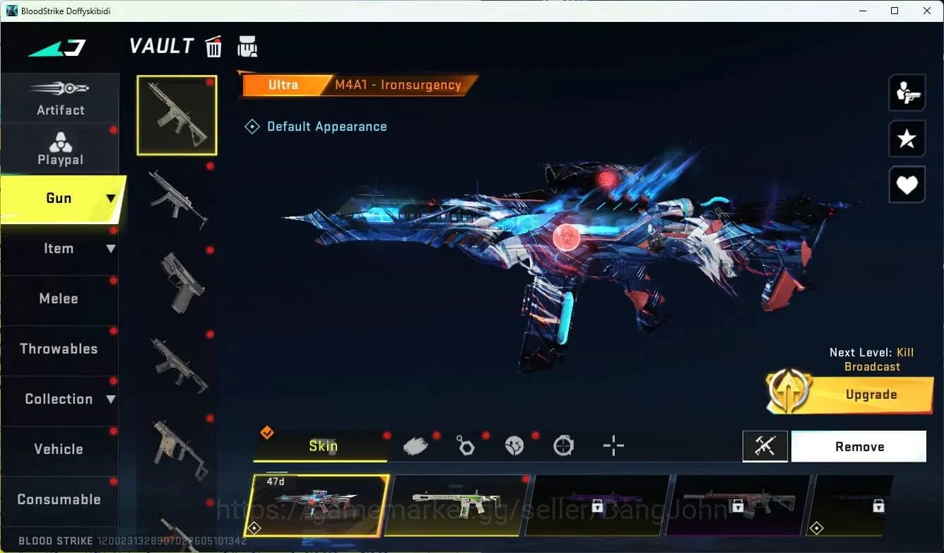 Blood Strike Accounts ASIA|MELE=KATAR-CLAW|COLLAB=QBZ95,KAR98K,AK47|ULTR image 8