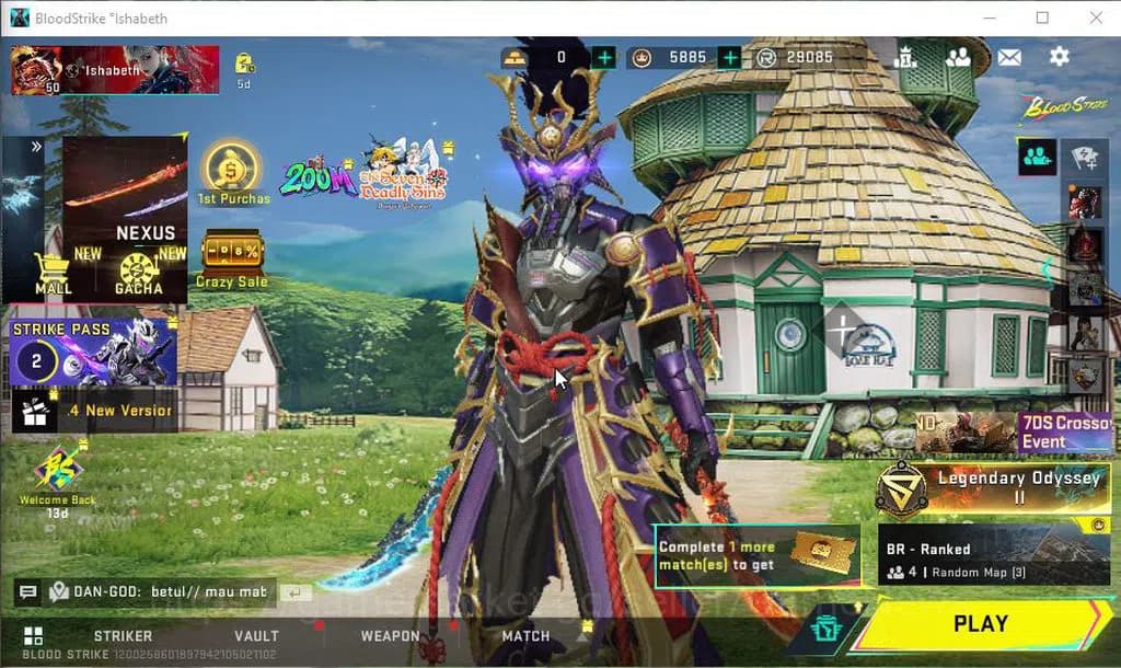 Blood Strike Accounts ASIA|ETERNAL ZERO-Oda|2 Melee ULTRA Dual Blades|12 image 1
