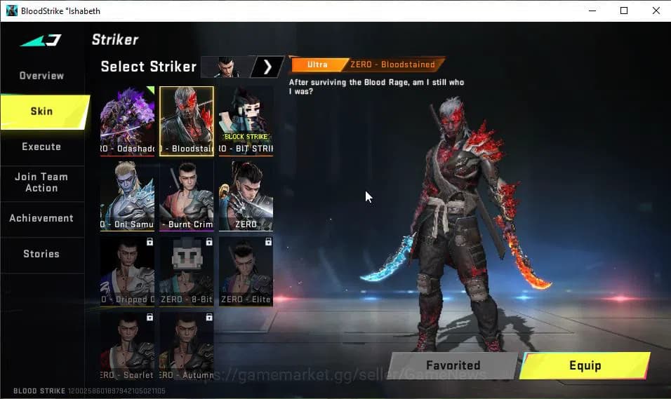 Blood Strike Accounts ASIA|ETERNAL ZERO-Oda|2 Melee ULTRA Dual Blades|12 image 15