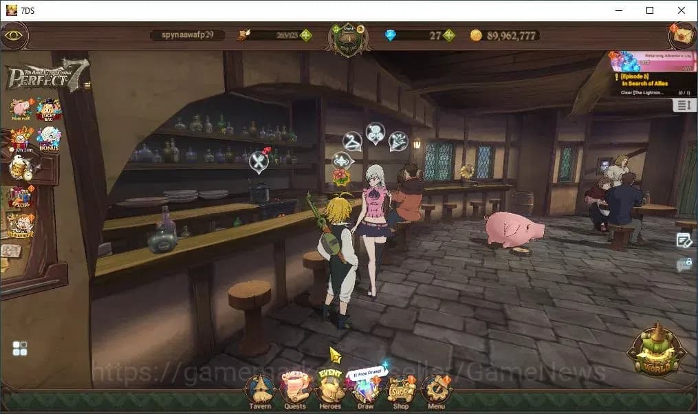 The Seven Deadly Sins: Grand Cross Accounts Global|509K CC|Chapter 1|1 LR + 5 UR|Brunhild,Neme image 1