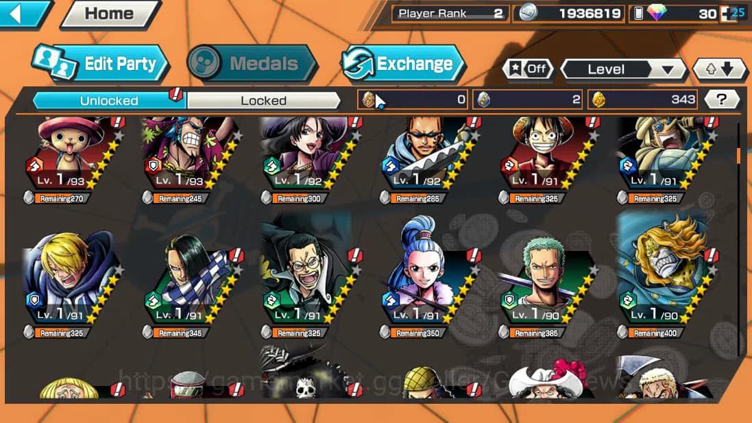 One Piece Bounty Rush Accounts Global|6 EX |TFE Marshal D.Teach,BP Kuzan,AMS[Bors image 5