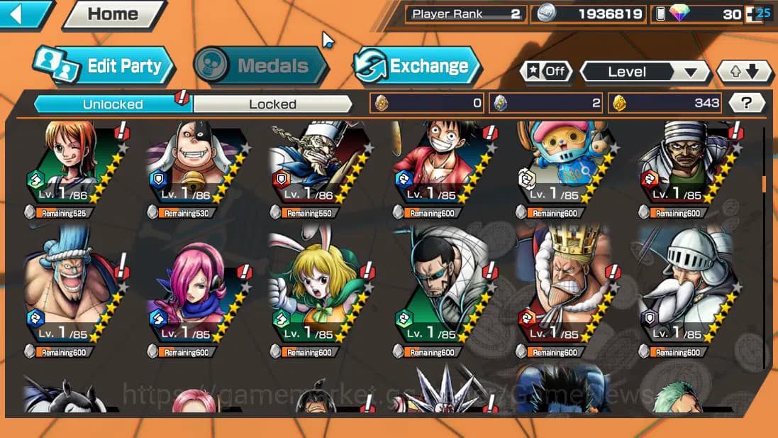 One Piece Bounty Rush Accounts Global|6 EX |TFE Marshal D.Teach,BP Kuzan,AMS[Bors image 6