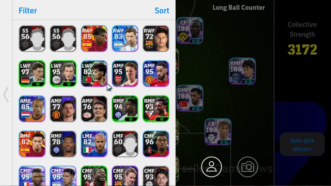 eFootball Accounts Mobile|Eden Hazard(PhenomenalPass),Andriy Shevchen image 3