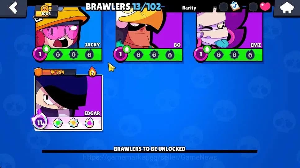 Brawl Stars Accounts 1006 Trophy|8,6K Bling|13 Brawlers 1 Max Lvl [Full image 10