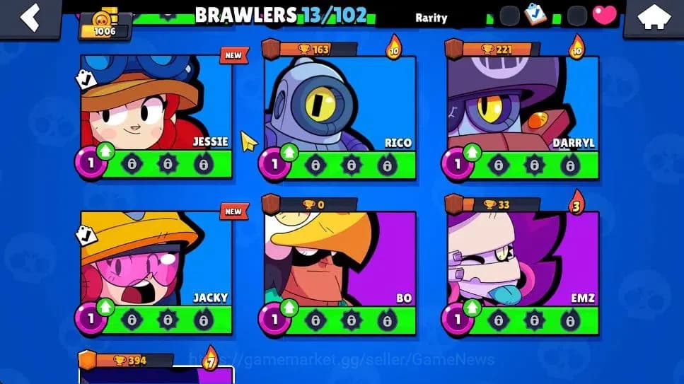 Brawl Stars Accounts 1006 Trophy|8,6K Bling|13 Brawlers 1 Max Lvl [Full image 9