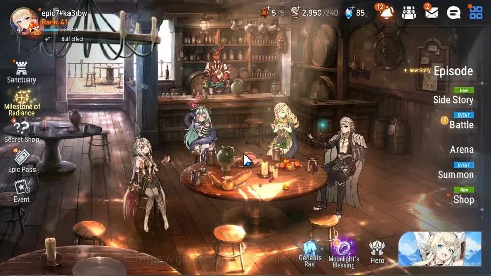 Epic Seven Accounts GLOBAL Unverif|New Era|5 ML(Salome,A Tywin,A Laika image 1