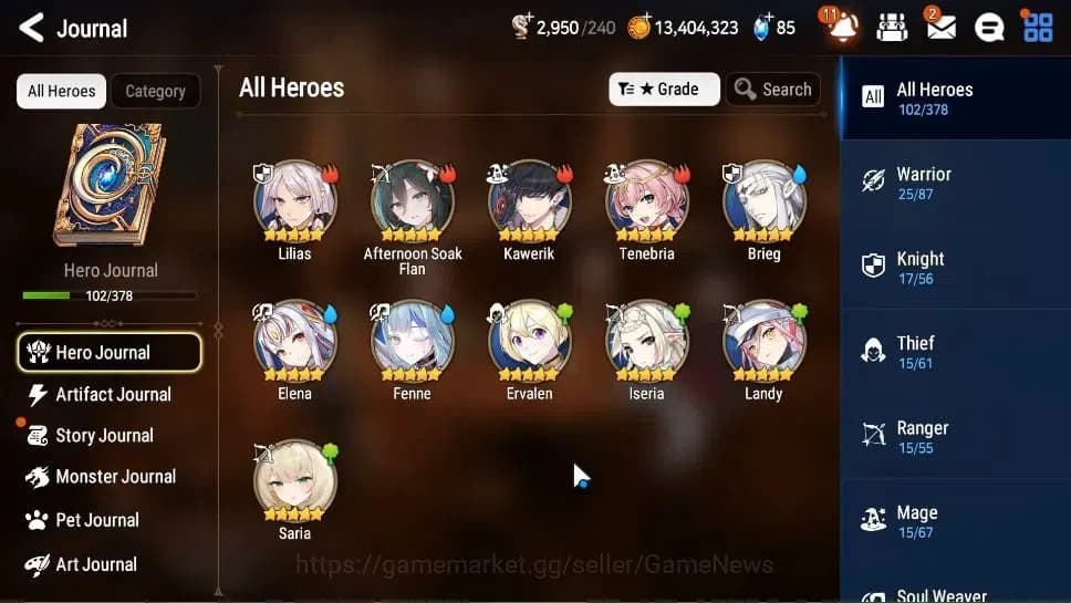 Epic Seven Accounts GLOBAL Unverif|New Era|5 ML(Salome,A Tywin,A Laika image 7