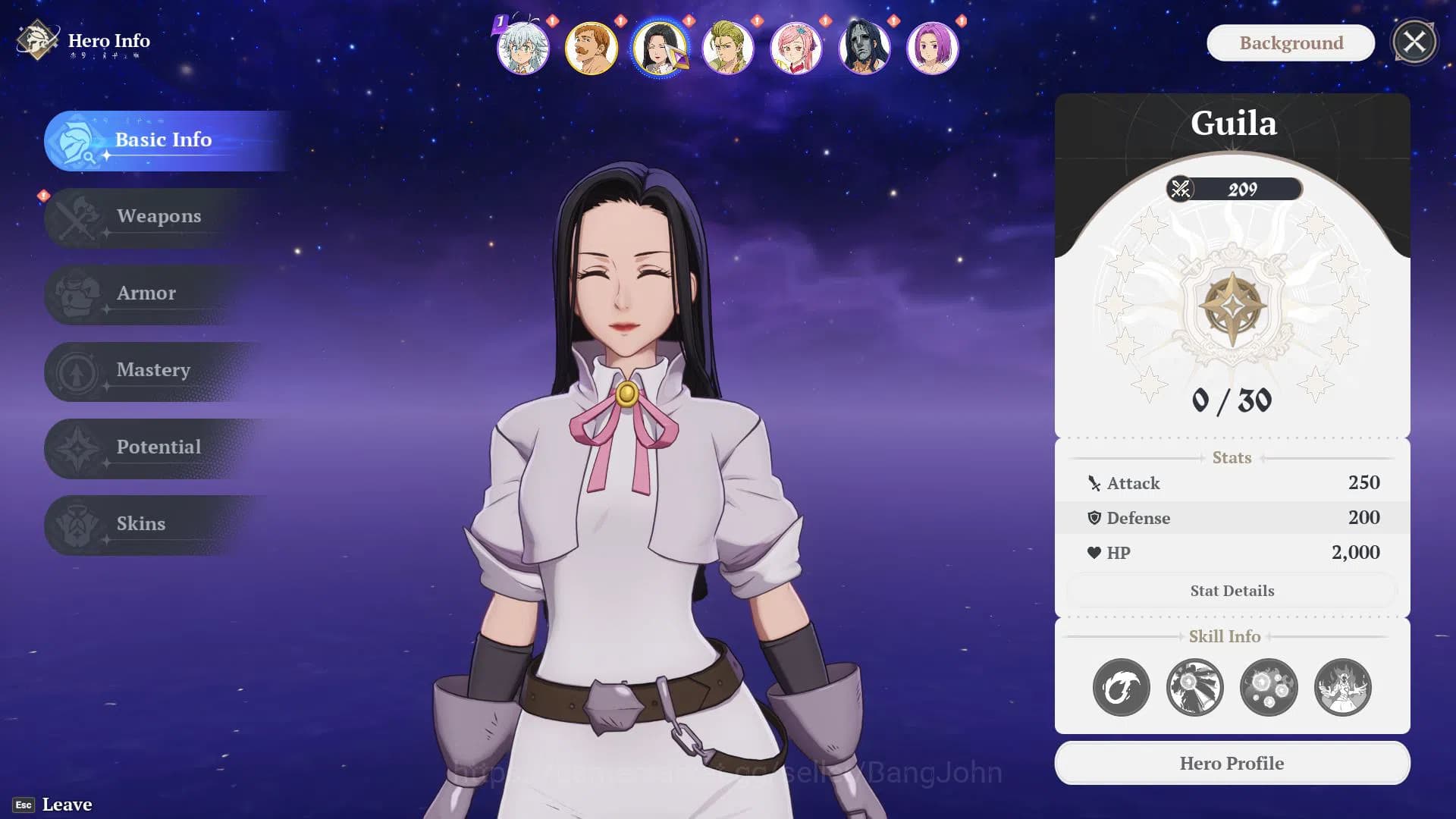 The Seven Deadly Sins: Origin Accounts EU Fresh Starter Lv2 WL1 | 2SSR Escanor + Guila (S image 4