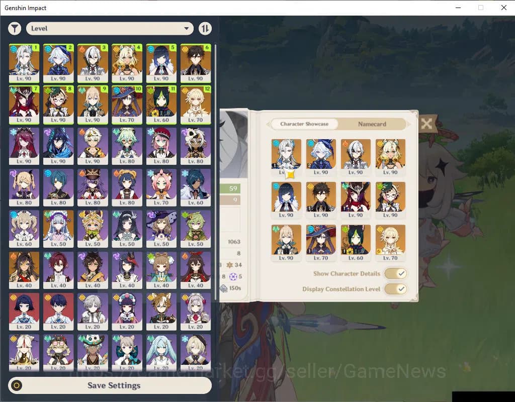 Genshin Impact Accounts ASIA|AR 59|8Limited+7(*5Weapon)|Arlecchino+Sign,Ch image 1