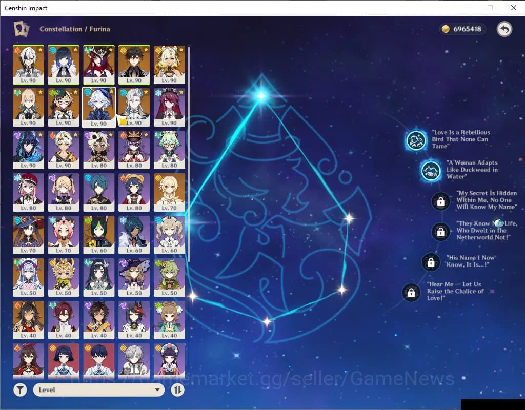 Genshin Impact Accounts ASIA|AR 59|8Limited+7(*5Weapon)|Arlecchino+Sign,Ch image 12