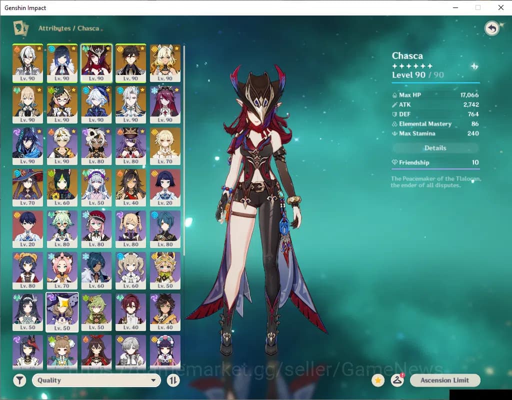 Genshin Impact Accounts ASIA|AR 59|8Limited+7(*5Weapon)|Arlecchino+Sign,Ch image 14
