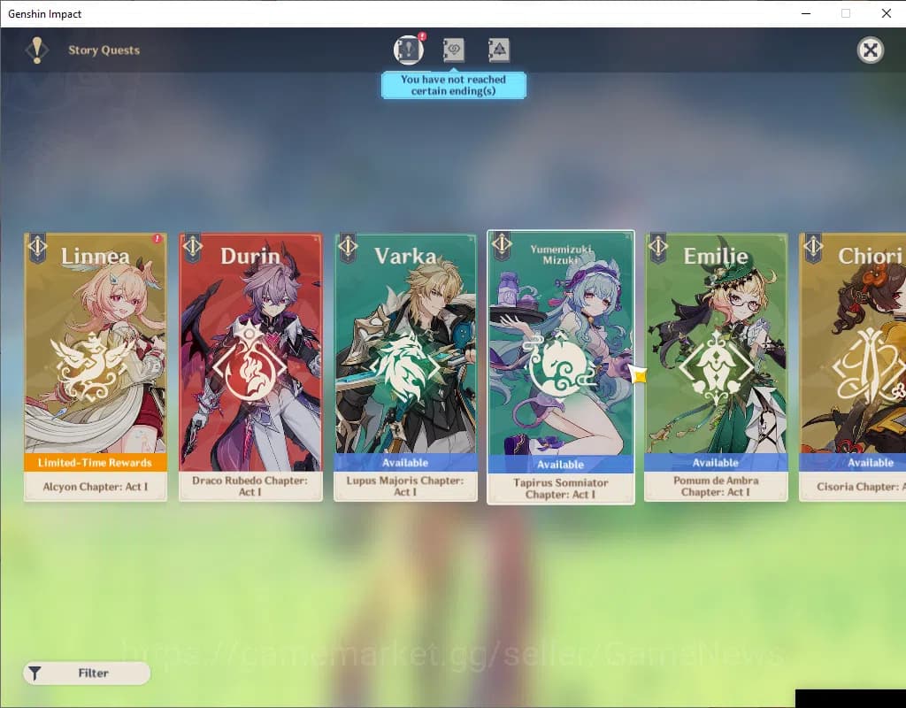 Genshin Impact Accounts ASIA|AR 59|8Limited+7(*5Weapon)|Arlecchino+Sign,Ch image 5