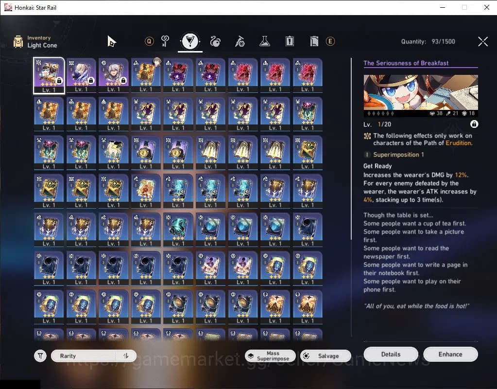 Honkai Star Rail Accounts Asia|TL 3|2 Golden Companion Spirit|2 Limited|Silv image 8