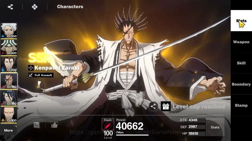 BLEACH: Soul Resonance Accounts NuverseSEA|Lv 76|5K Jade|10 SSR[(ToshiroB4,AizenB1 image 16