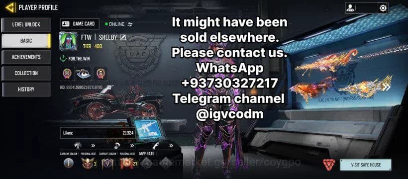 Call of Duty: Mobile Accounts 37 mythic all max - 255 legendary- only linked act image 1