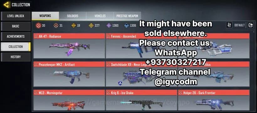 Call of Duty: Mobile Accounts 37 mythic all max - 255 legendary- only linked act image 3