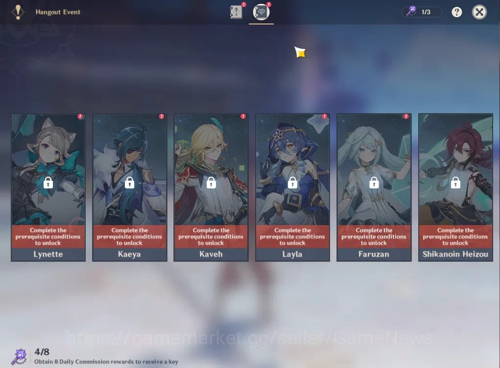 Genshin Impact Accounts ASIA|AR34|3Limited+20(*4Character)|Venti,Kazuha,Cy image 14