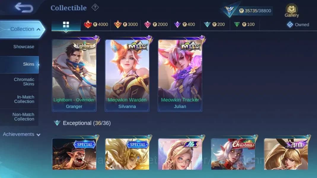 Mobile Legends: Bang Bang Accounts Global|Hero 125|Skin 194|Expert|KOF Karina|Lightbo image 11