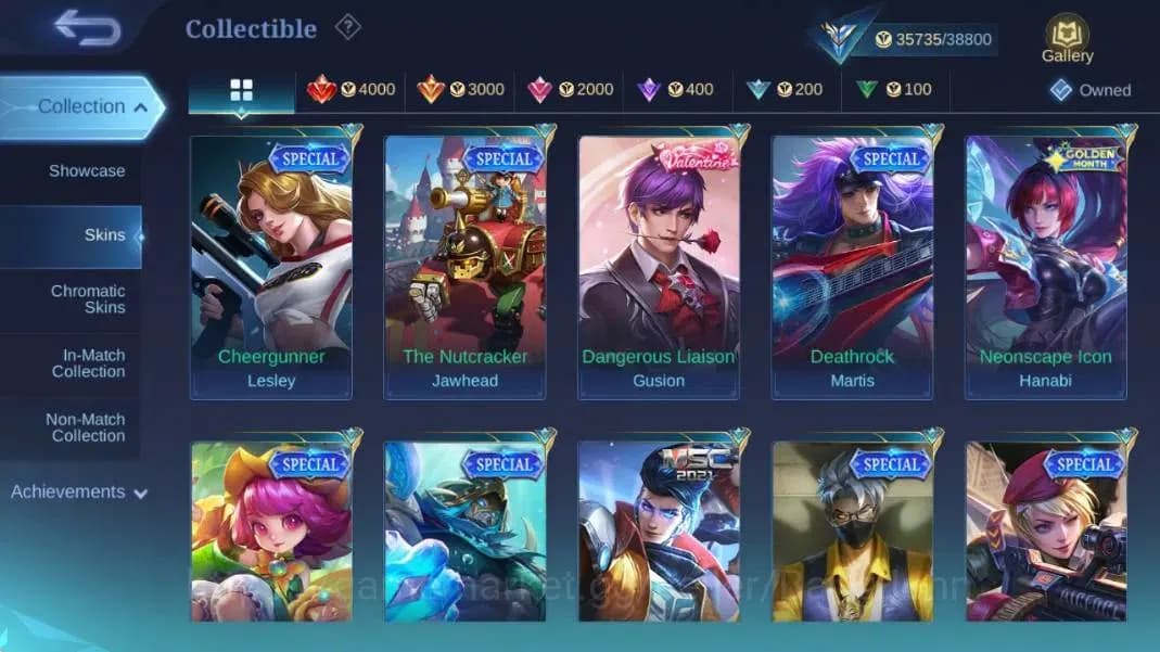 Mobile Legends: Bang Bang Accounts Global|Hero 125|Skin 194|Expert|KOF Karina|Lightbo image 15