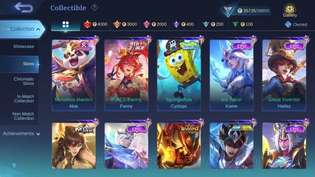 Mobile Legends: Bang Bang Accounts Global|Hero 125|Skin 194|Expert|KOF Karina|Lightbo image 9