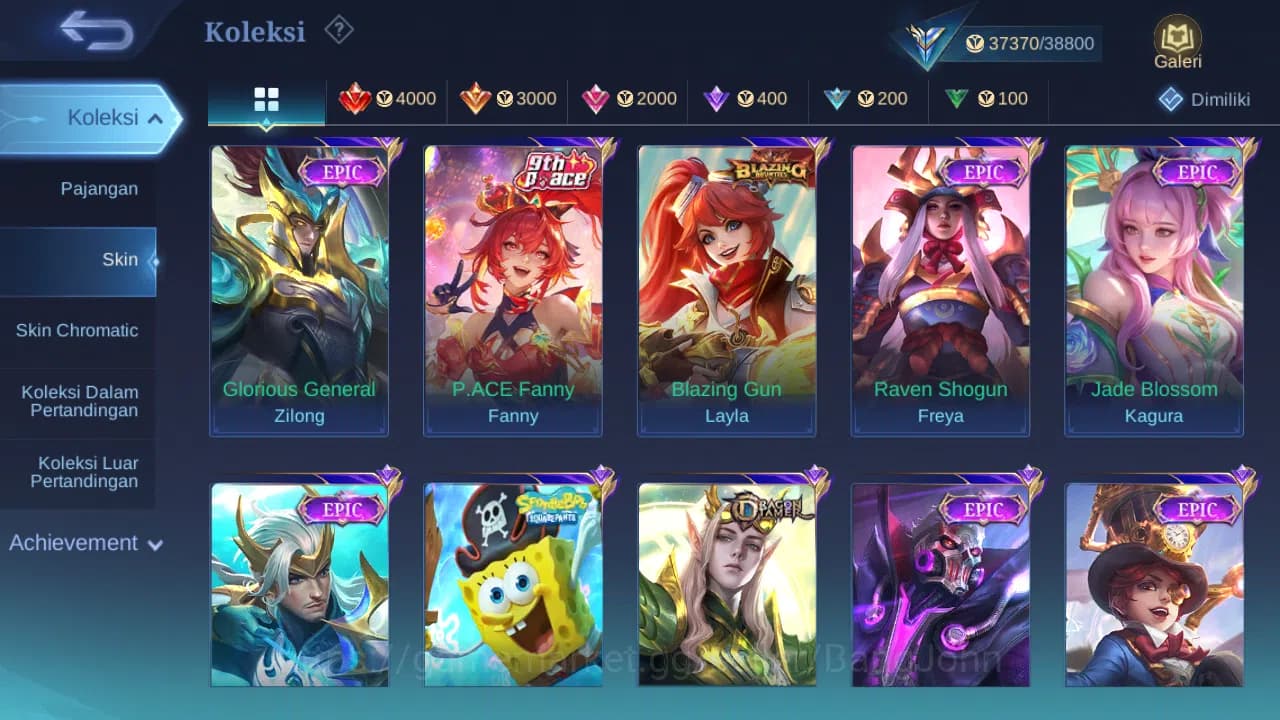 Mobile Legends: Bang Bang Accounts GLOBAL Hero 119 Skin 175 | Dtamer Lance Kimmy Este image 5