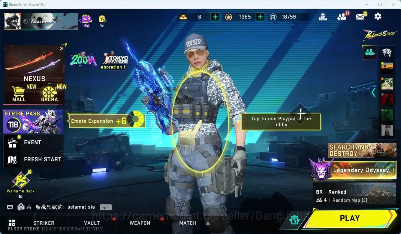 Blood Strike Accounts ASIA | Eternal FN2000-Vessel | 7 Legendary Skins | image 1