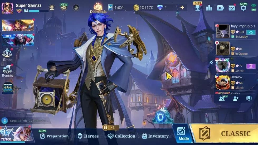 Mobile Legends: Bang Bang Accounts Hero 132|Skin 284|High Immo 100|KOF Karina,Trans R image 1