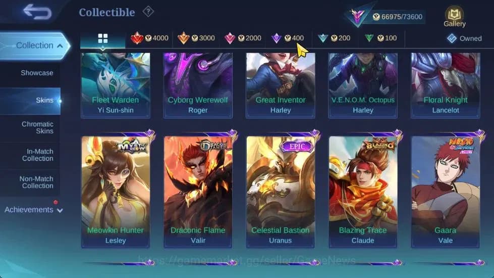 Mobile Legends: Bang Bang Accounts Hero 132|Skin 284|High Immo 100|KOF Karina,Trans R image 10