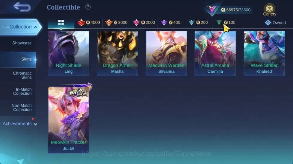 Mobile Legends: Bang Bang Accounts Hero 132|Skin 284|High Immo 100|KOF Karina,Trans R image 12