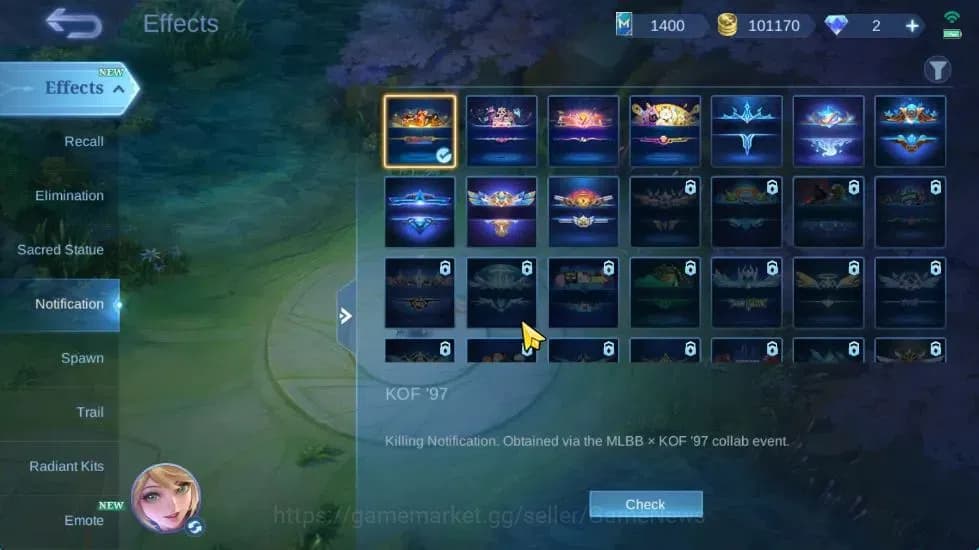 Mobile Legends: Bang Bang Accounts Hero 132|Skin 284|High Immo 100|KOF Karina,Trans R image 16