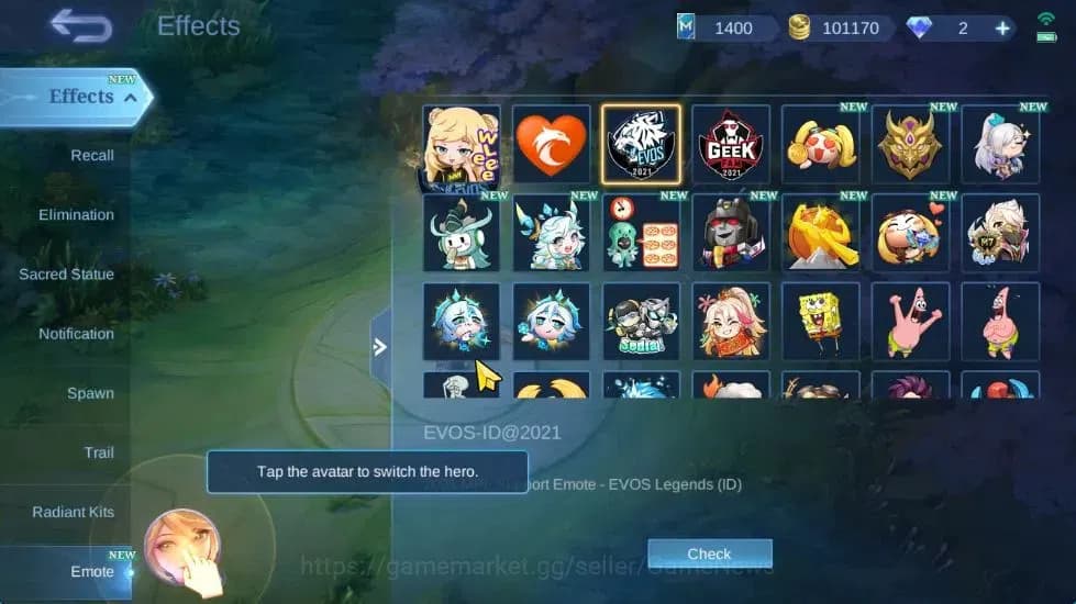 Mobile Legends: Bang Bang Accounts Hero 132|Skin 284|High Immo 100|KOF Karina,Trans R image 18