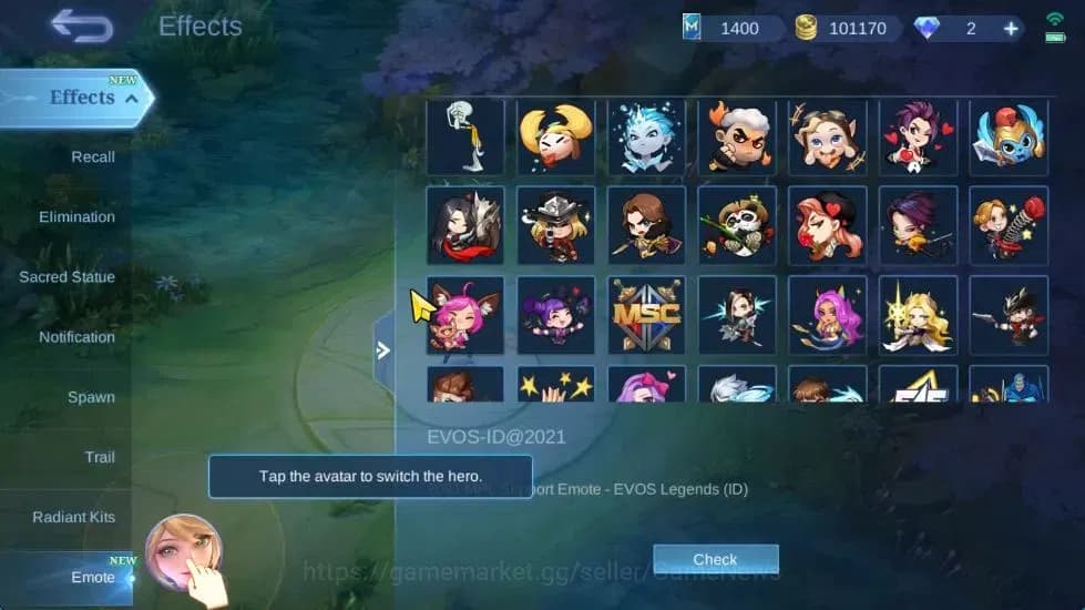 Mobile Legends: Bang Bang Accounts Hero 132|Skin 284|High Immo 100|KOF Karina,Trans R image 19
